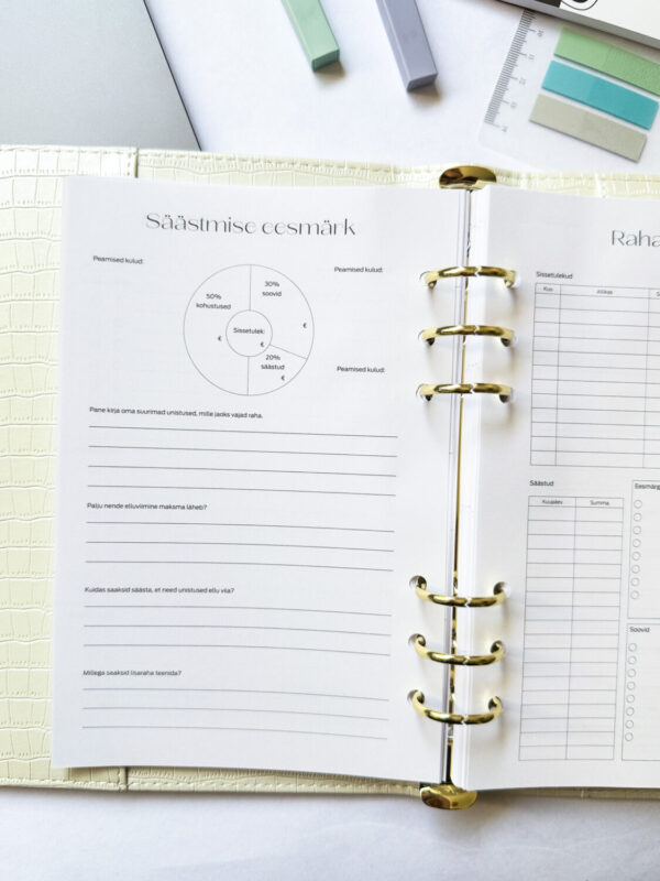 Premium nahast kaantega Tegude Kalender märkmik 25/26 valge - Image 14