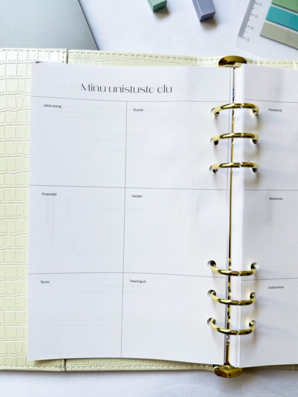 Premium nahast kaantega Tegude Kalender märkmik 25/26 valge - Image 17