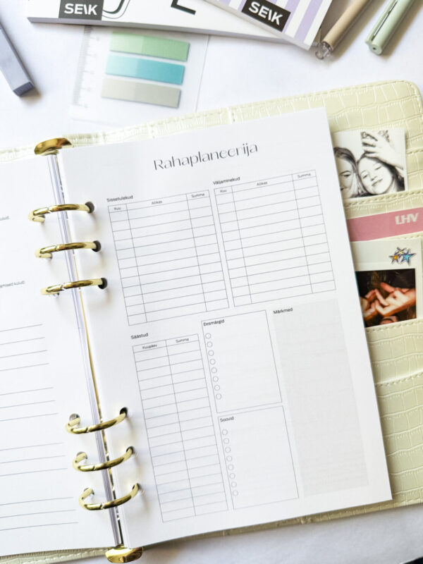 Premium nahast kaantega Tegude Kalender märkmik 25/26 valge - Image 13