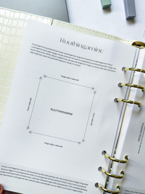 Premium nahast kaantega Tegude Kalender märkmik 25/26 must - Image 17