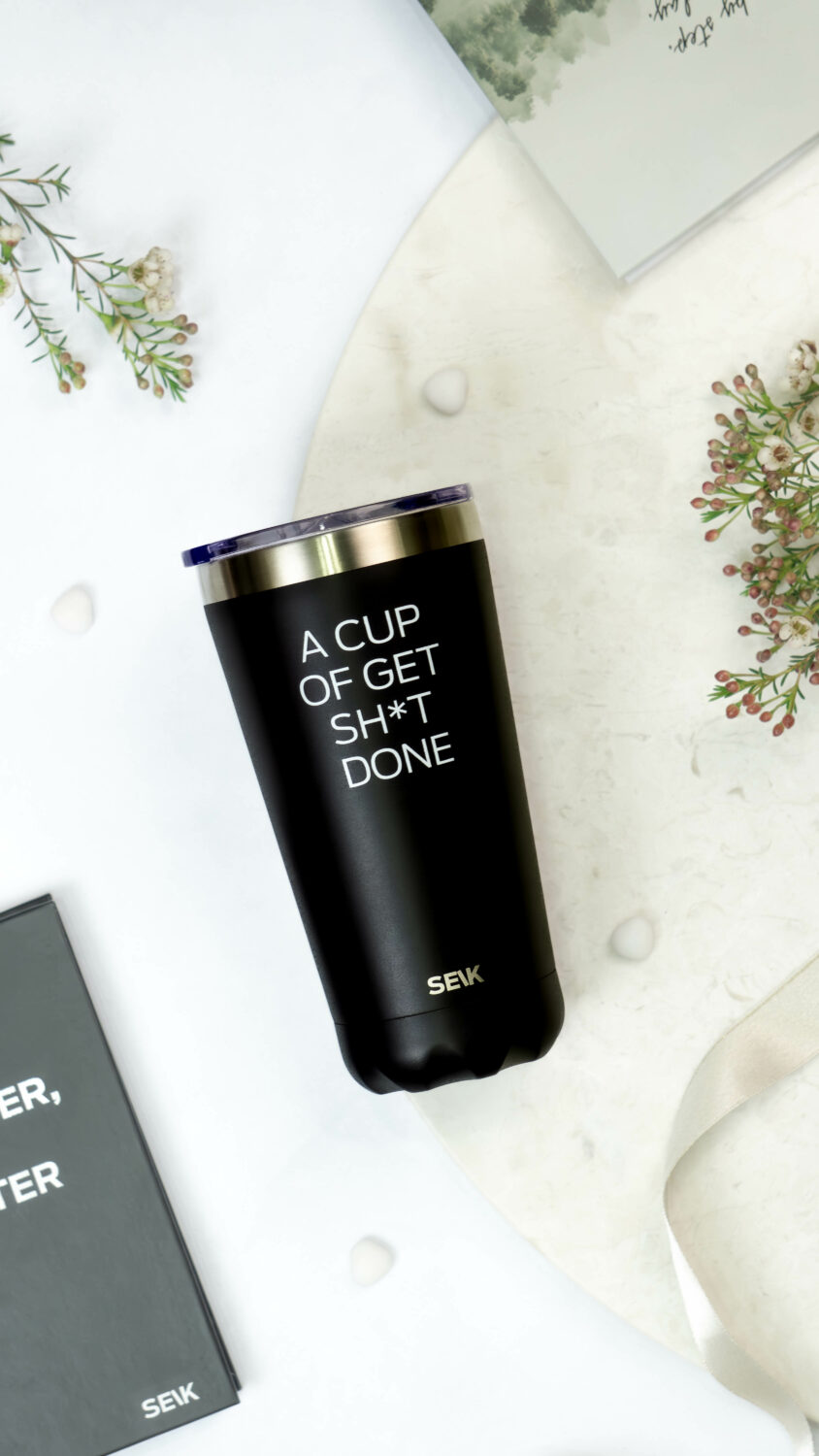 SEIK termos / kohvitops - a cup of get sh*t done 350ml terasest