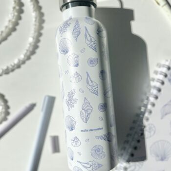 SEIK joogipudel / termospudel - merikarbid (beež ja sinine) 750ml