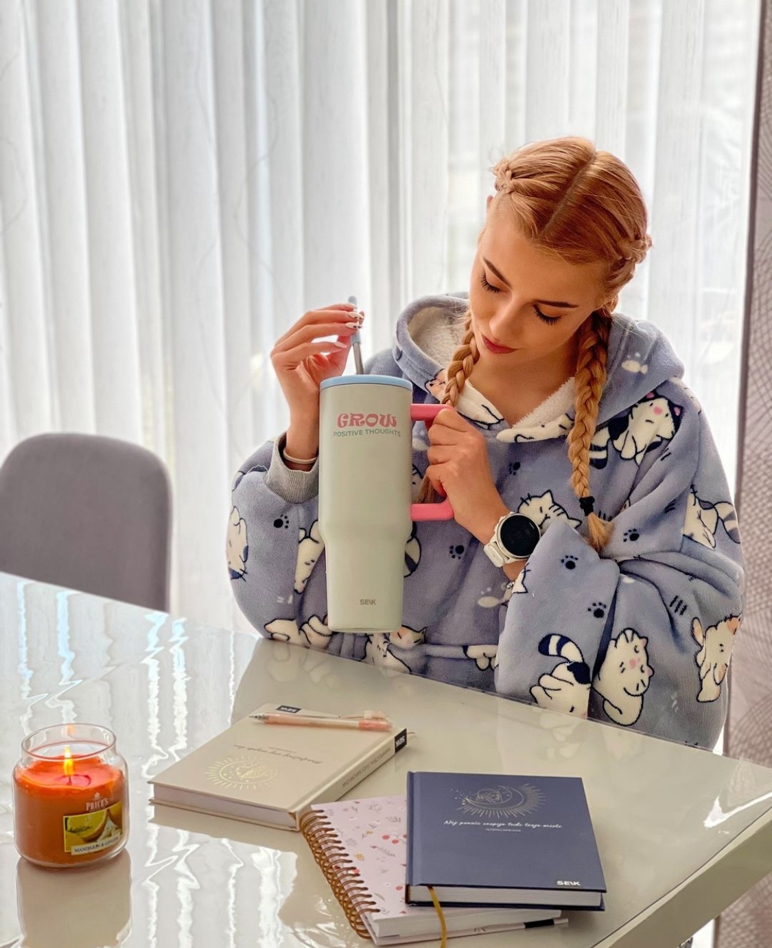 SEIK tumbler / termospudel – grow positive thoughts 1200ml - Image 6