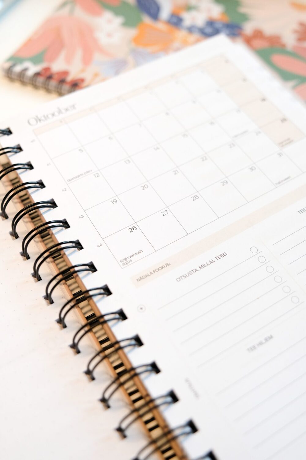 Tegude Kalender Õpetajapäevik 26/27 spiraalköites - mets - Image 2