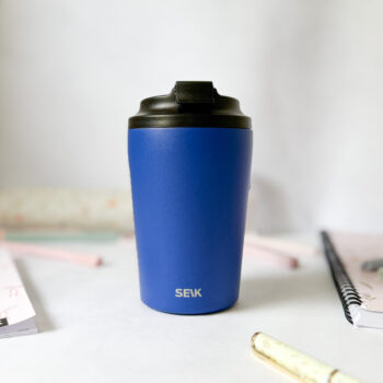 Kohvitermos terasest - sinine (350 ml)