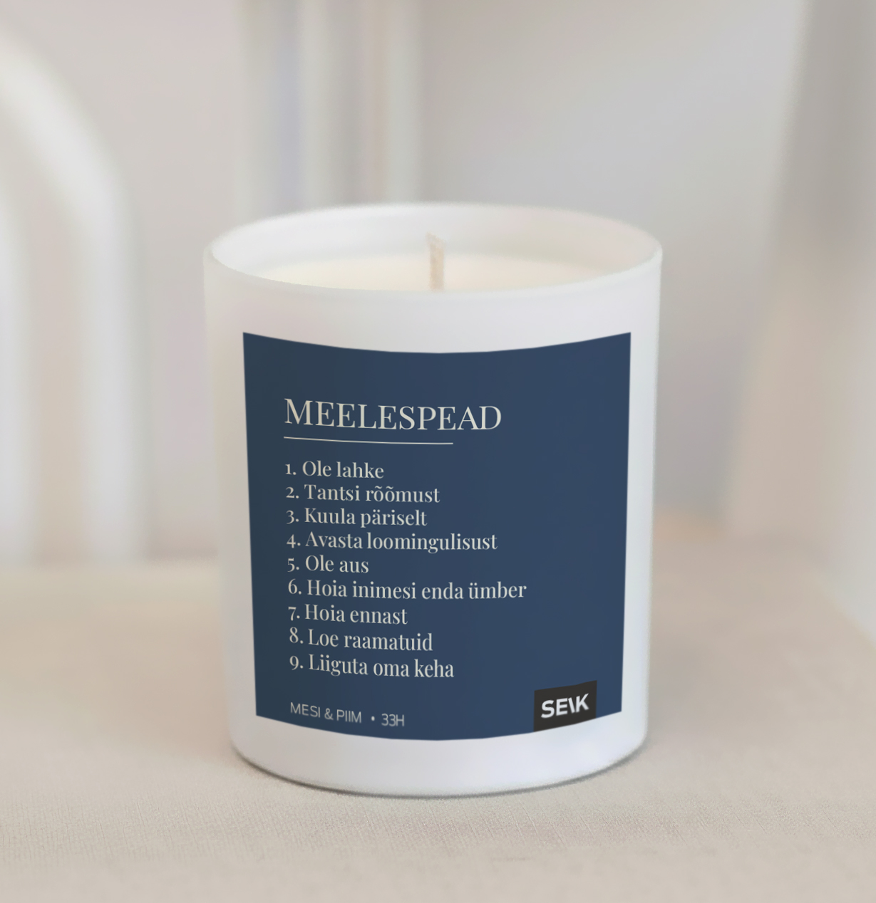 Õnnelik küünal - meelespead