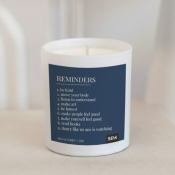 õnnelik küünal - reminders