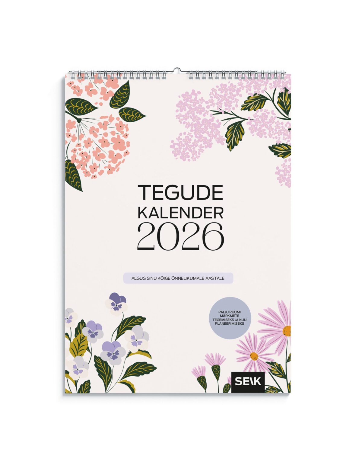 Tegude Kalender seinakalender 2026 - lillede lummuses (A3)