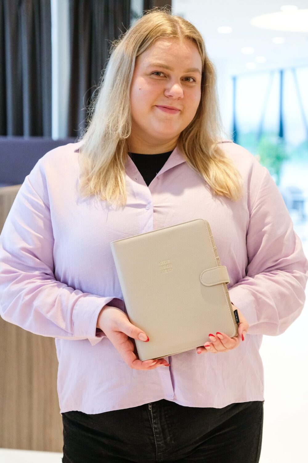 Preemium nahast märkmiku kaaned A5 (helebeež) - Image 2