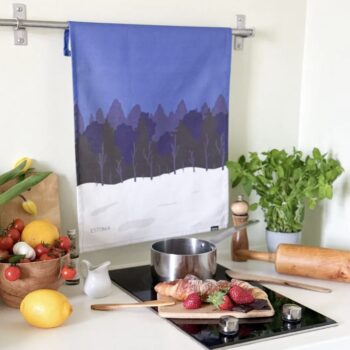 köögirätik - Sini-must-valge
