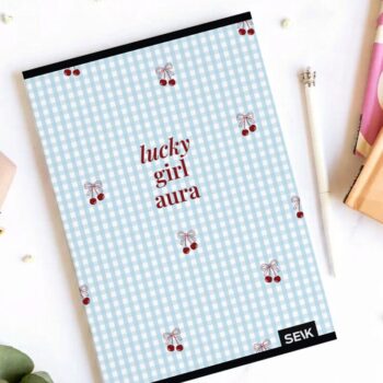A5 ruuduline vihik (36 lehte) - lucky girl aura