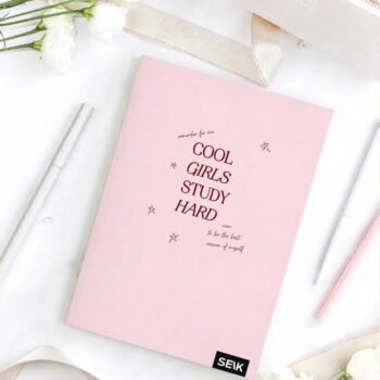 A5 ruuduline vihik (36 lehte) - cool girls study hard