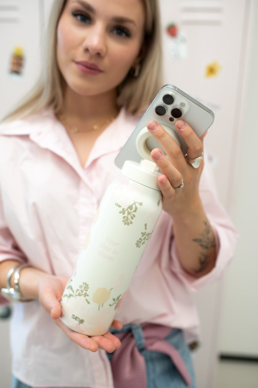 Kaks ühes termospudel magnetilise telefonihoidikuga – aeg õitseda (700ml) - Pilt 2