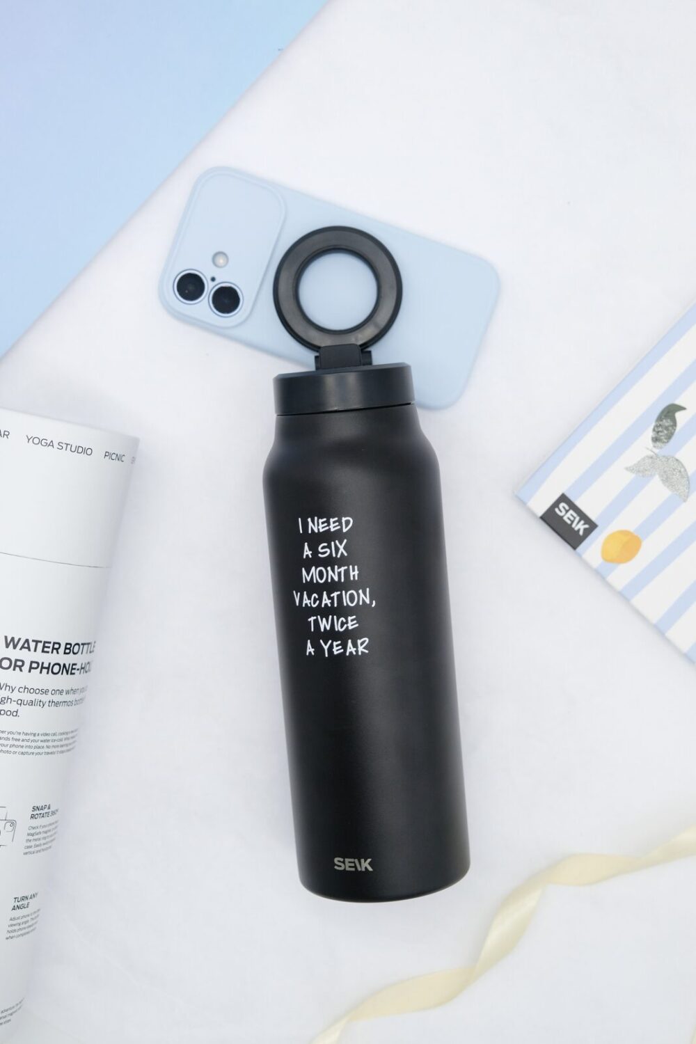 Kaks ühes termospudel magnetilise telefonihoidikuga – Puhkus (700 ml)